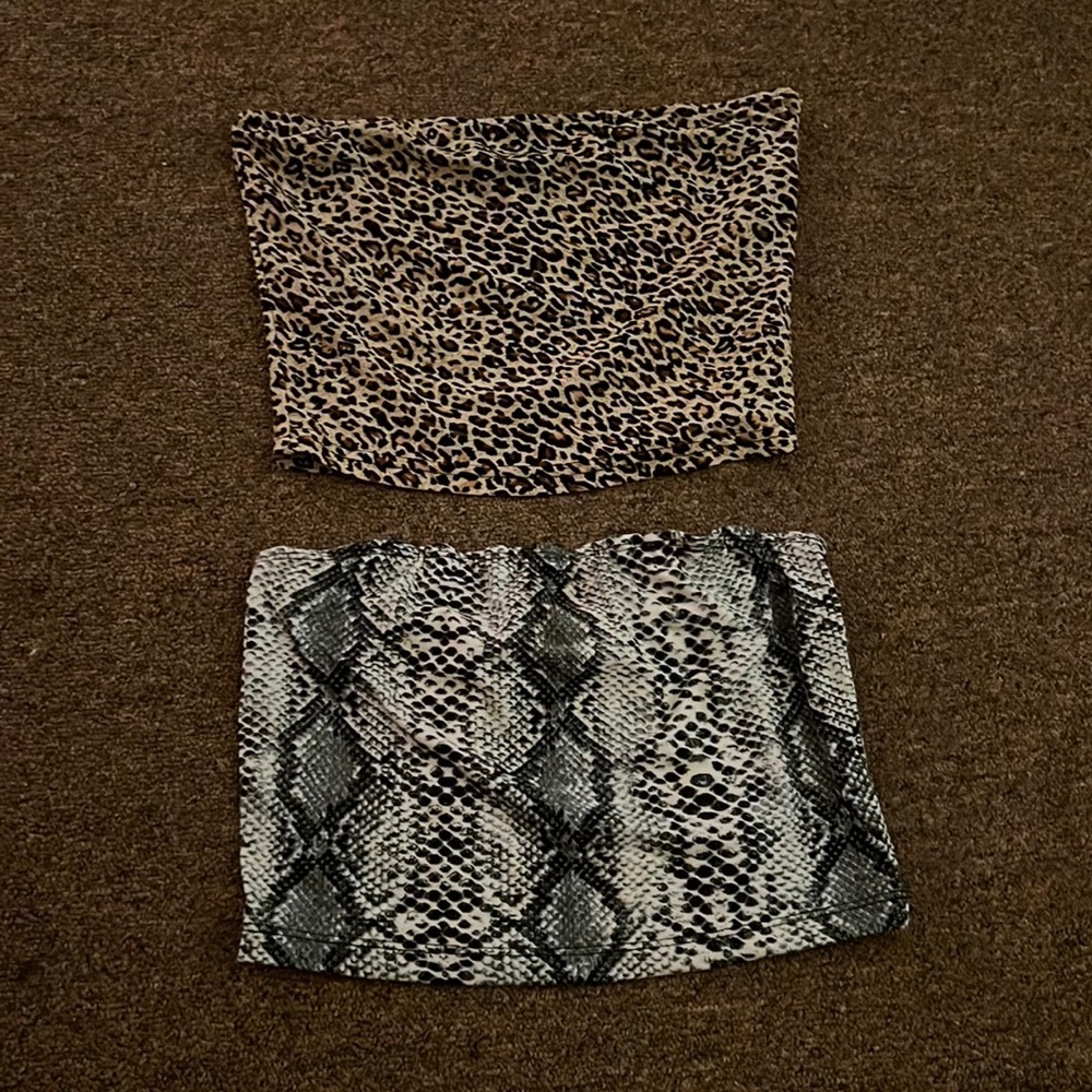 Animal Print PACK of tube tops! Never worn.